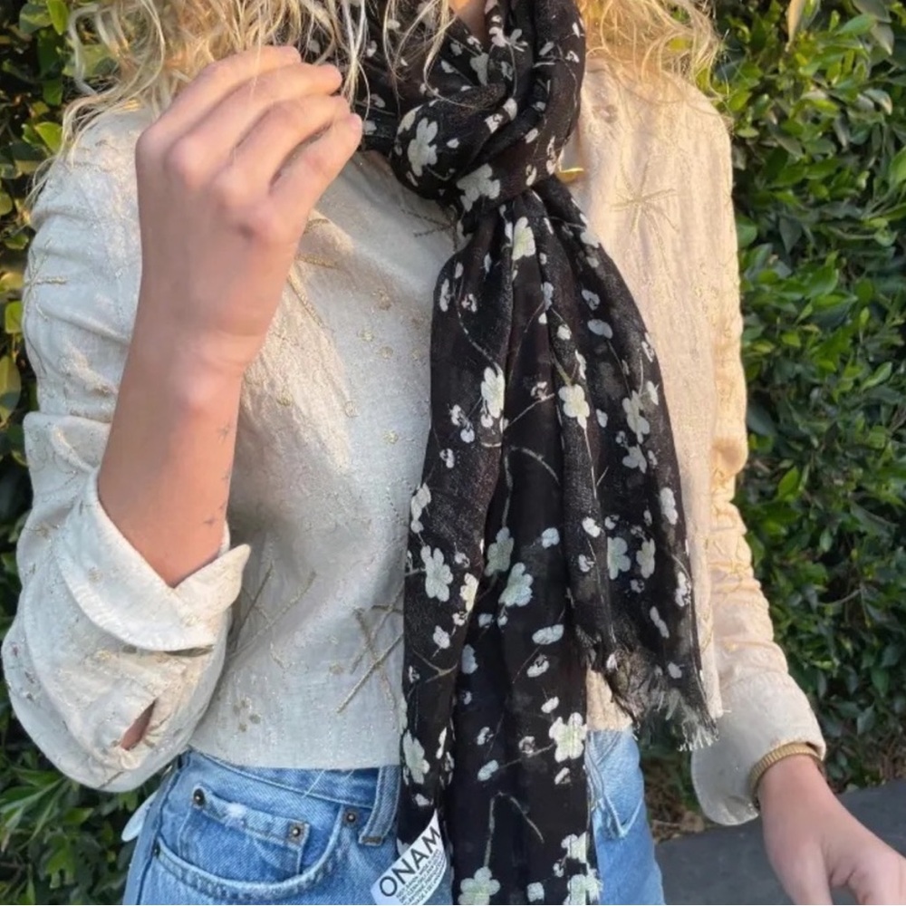Sustainable Floral Scarf from ONAM